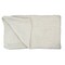 Northlight Ivory Super Plush Knitted Throw Blanket with Carrying Band 60" x 60"